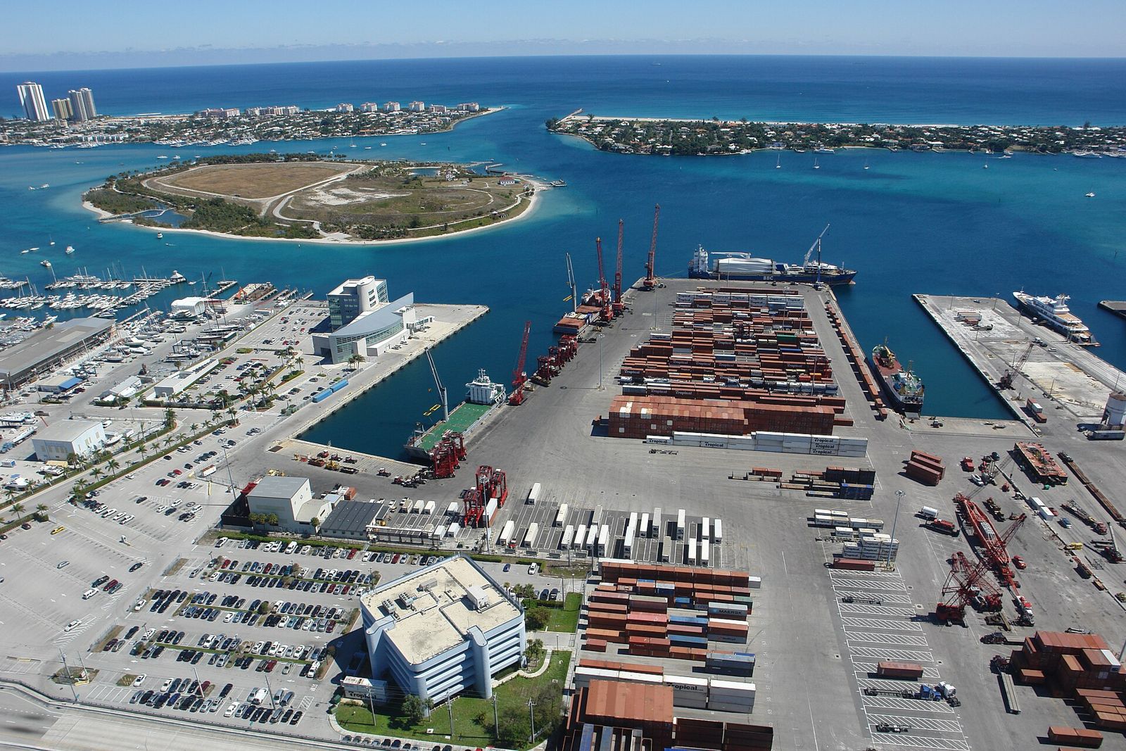 Cruise ships at Port of Palm Beach